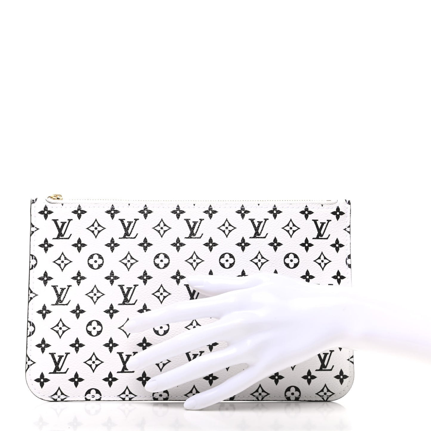Monogram Giant Neverfull MM GM Pochette White