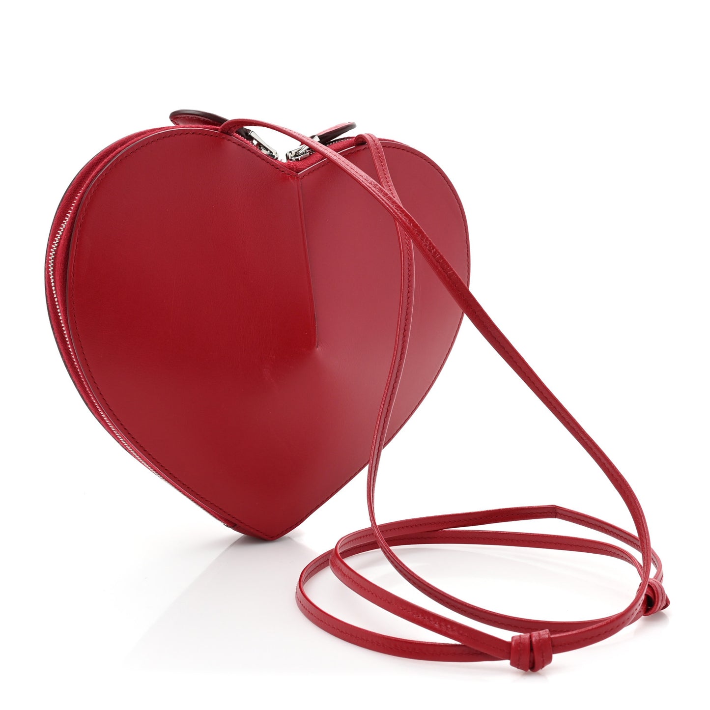 Lux Calfskin Le Coeur Bag Lacquer Red