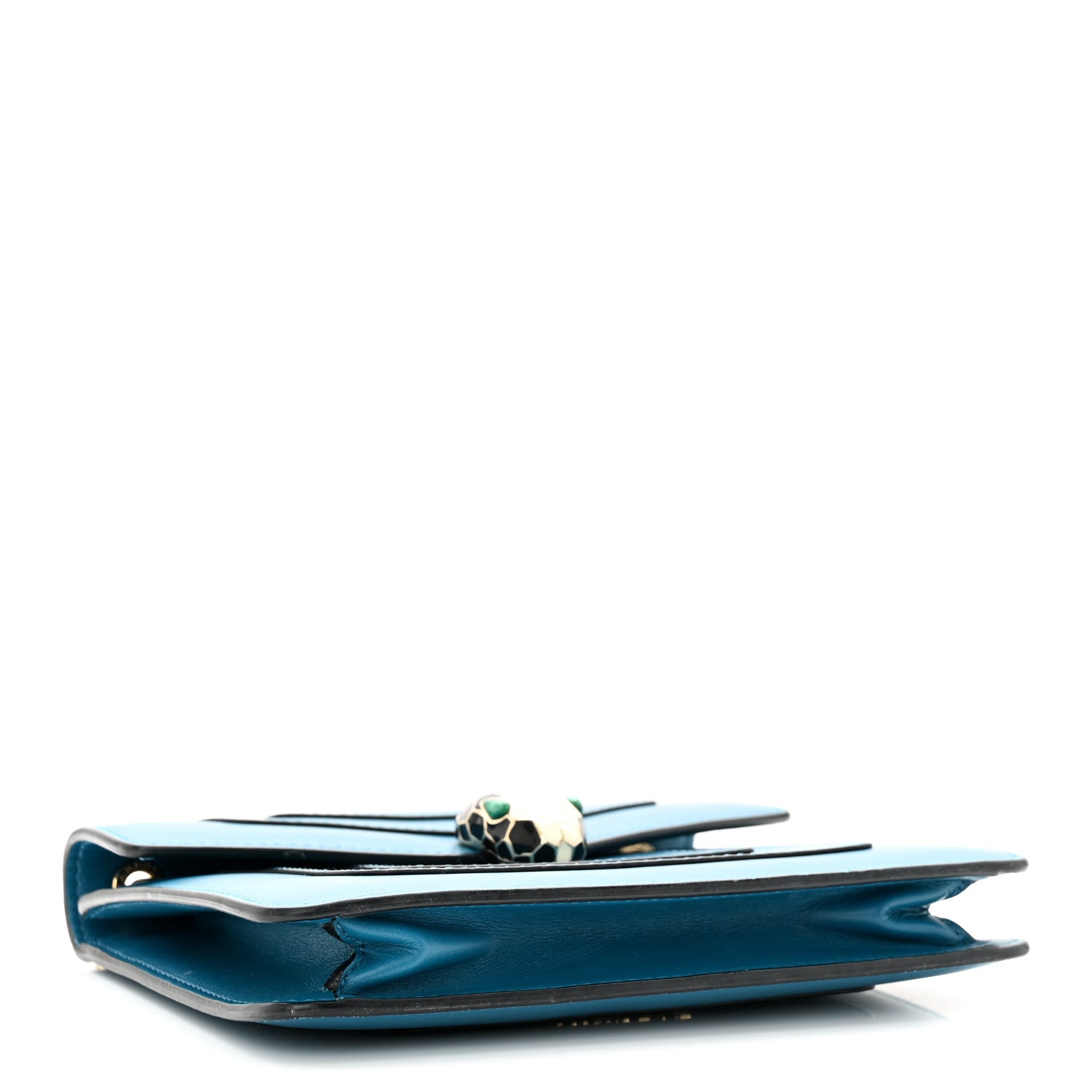 Bulgari Calfskin Serpenti Forever Crossbody Blue 4 of 30