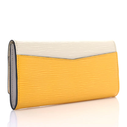 Louis Vuitton Electric Epi Flore Wallet Tri-Color Citron 3 of 9