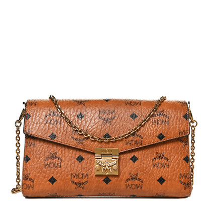 MCM Visetos Millie Wallet On Chain Cognac 1 of 12