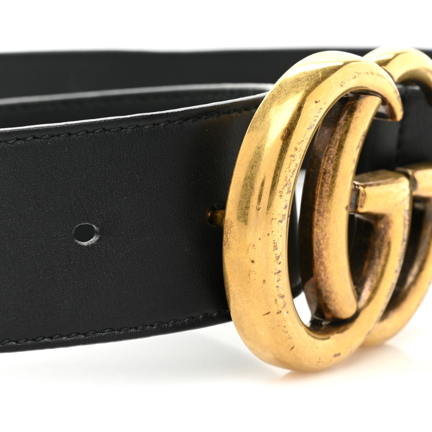 Gucci Calfskin Double G 40mm Belt 80 32 Black 3 of 7