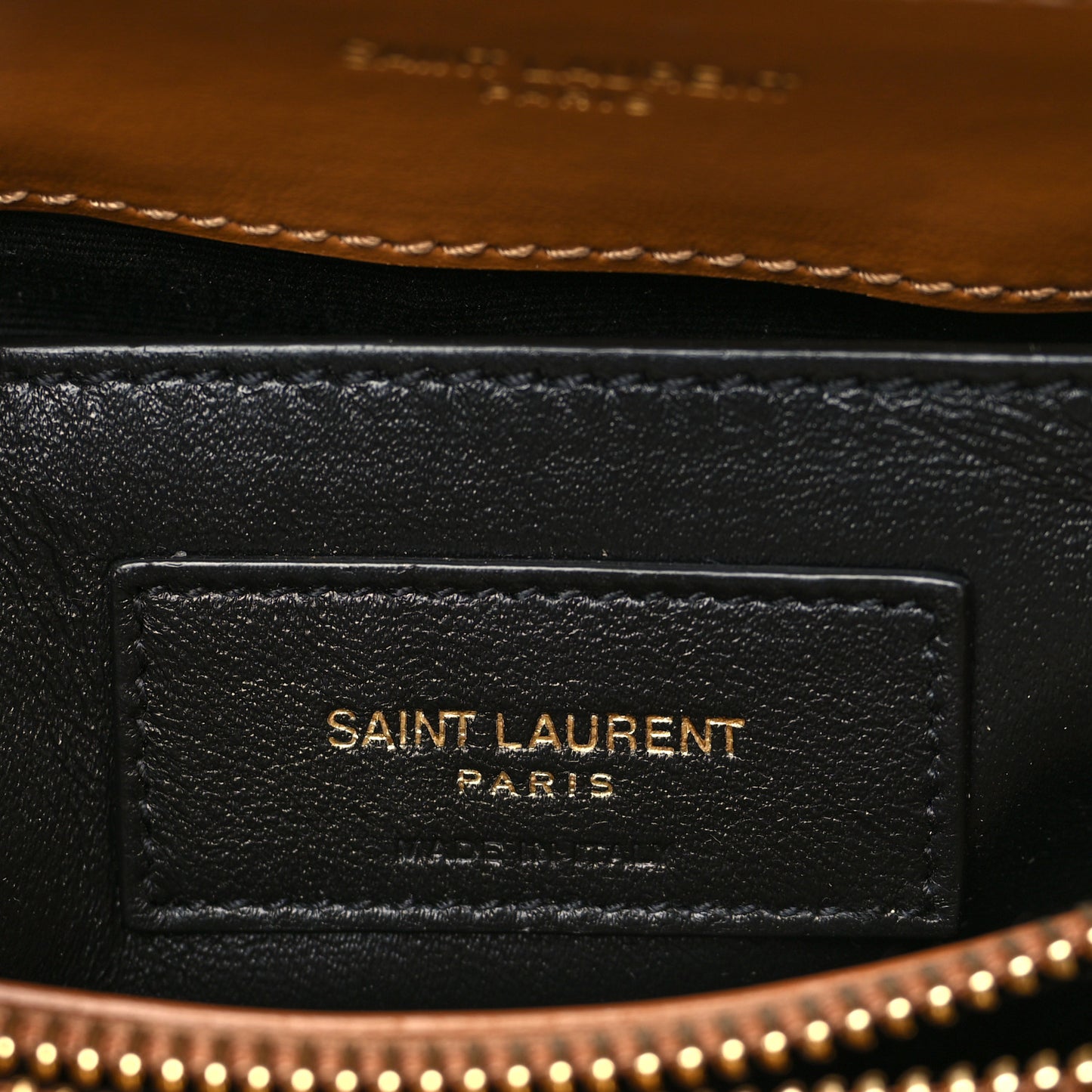 Calfskin Y Quilted Monogram Small Loulou Chain Satchel Dark Natural