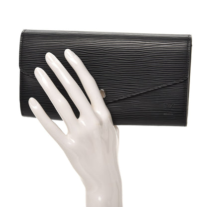 Louis Vuitton Epi Sarah Wallet NM Black 2 of 7