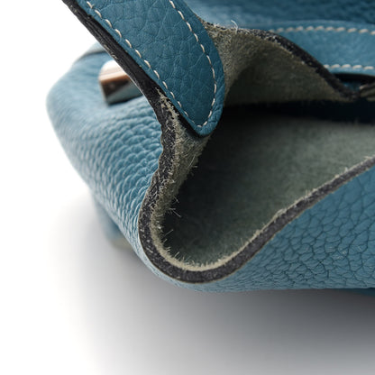 Hermes Taurillon Clemence Picotin Lock 18 PM Blue Jean 11 of 14