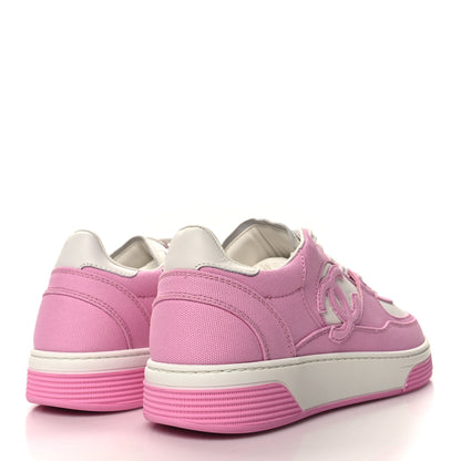 Chanel Cotton Sneakers 37 Pink White 7 of 17