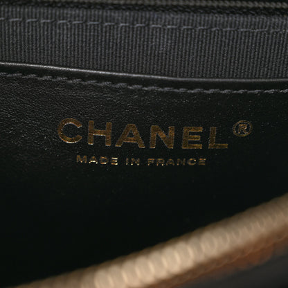 Chanel Lambskin Quilted Chain Flap Bag Black 6 of 12