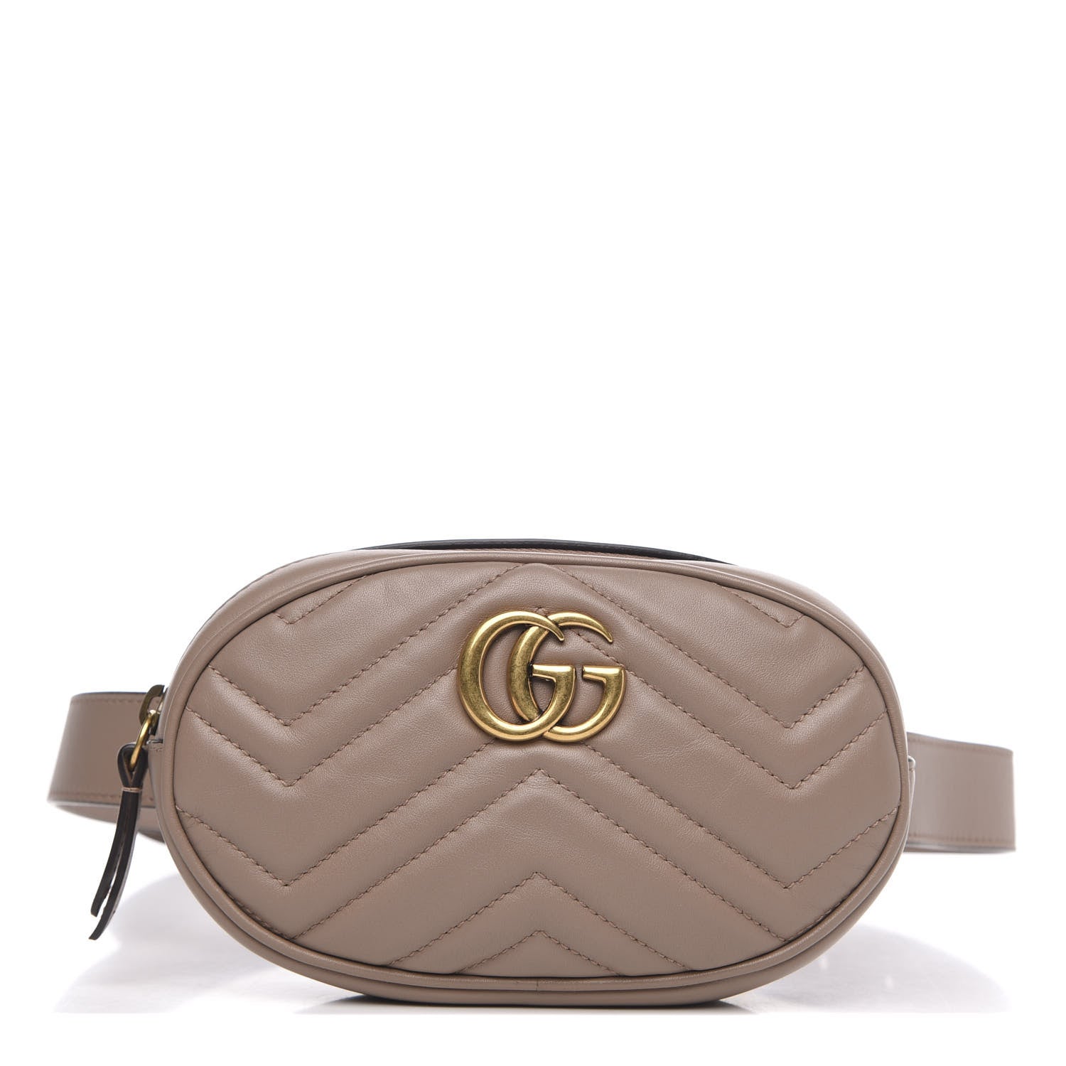 Gucci Calfskin Matelasse GG Marmont Belt Bag 85 34 Porcelain Rose 1 of 11