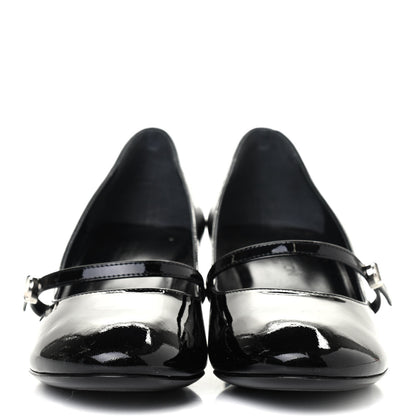 Louis Vuitton Patent Uniformes Silhouette 40mm Pumps 38 Black 2 of 4