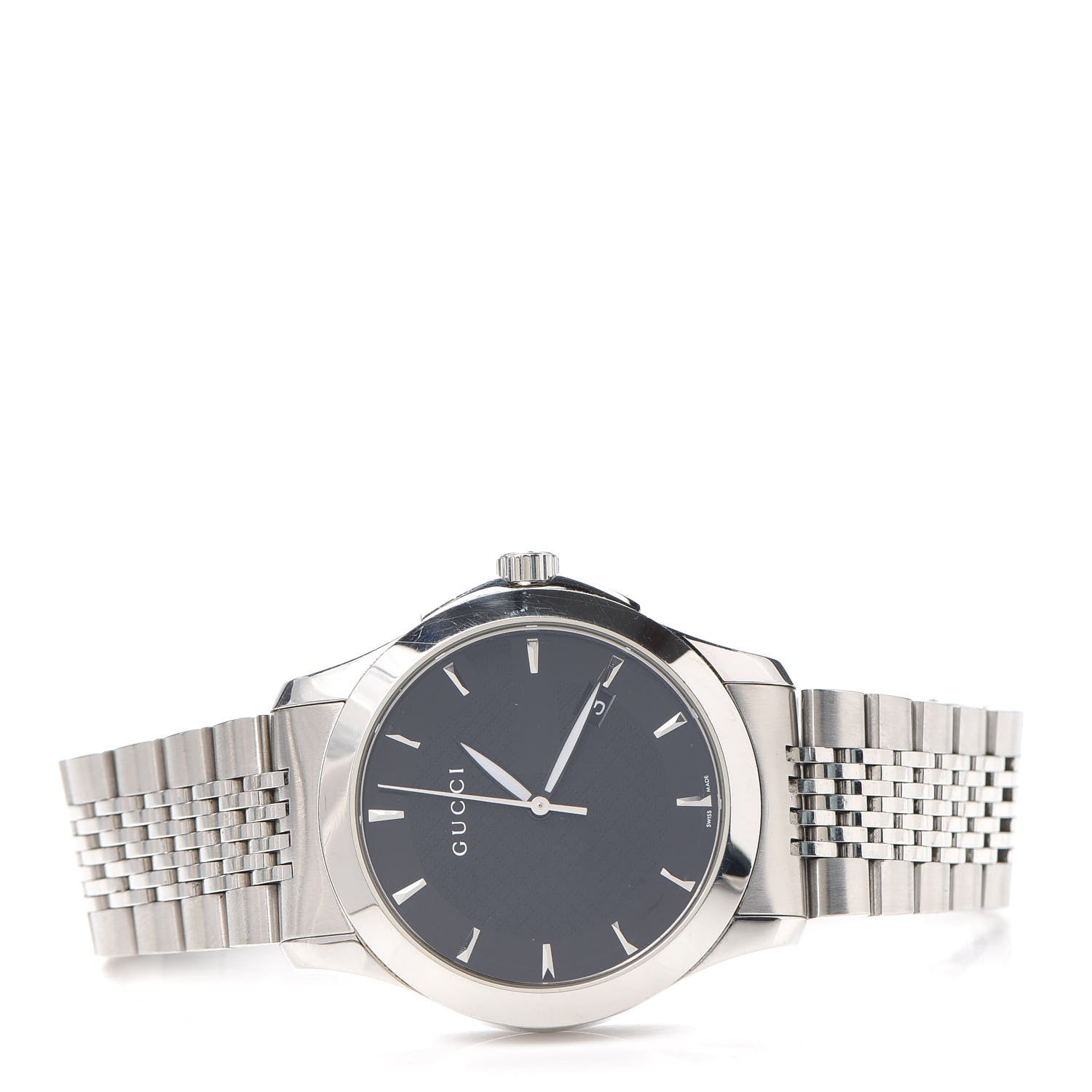Gucci Stainless Steel 38mm G-Timeless Quartz Watch Black 2 of 5