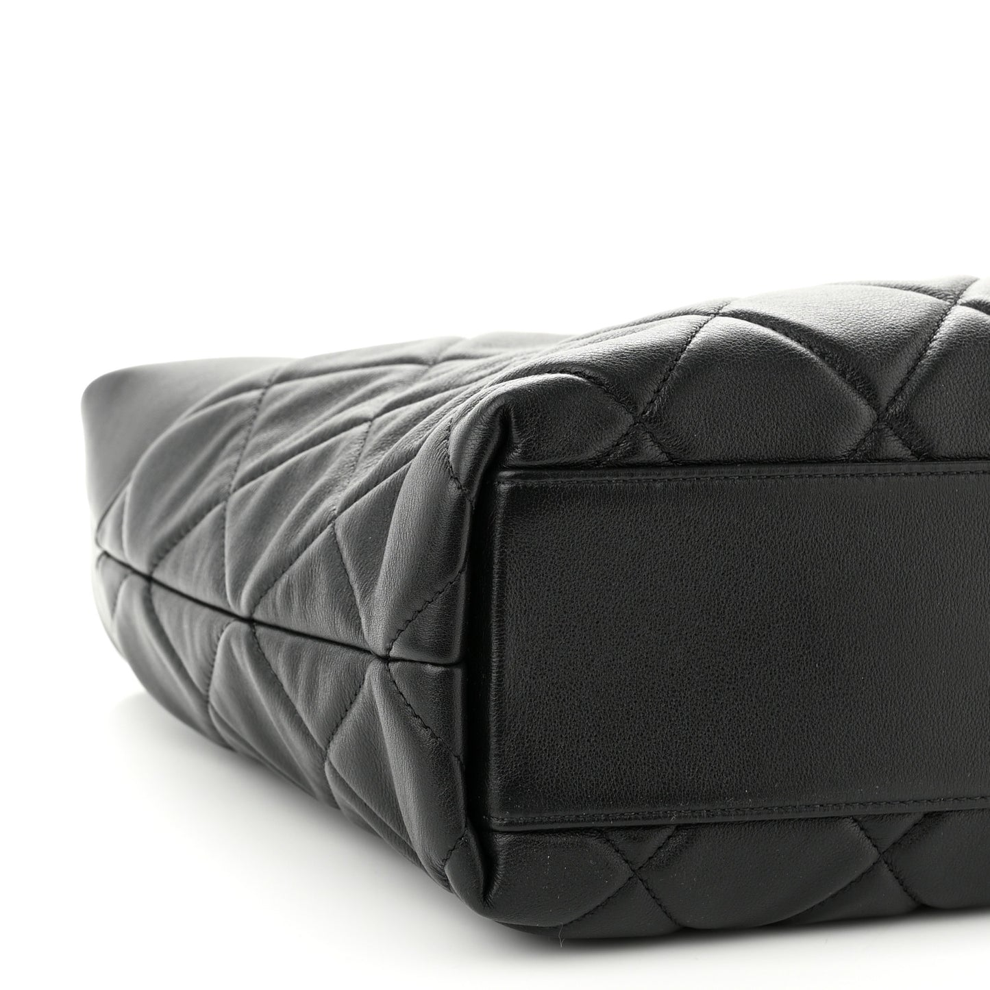 Calfskin Quilted Close To Me Hobo Black