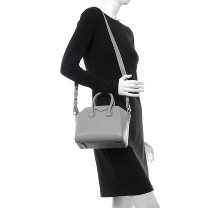 Givenchy Sugar Goatskin Mini Antigona Pearl Grey 2 of 8