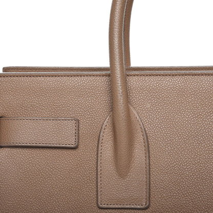 Saint Laurent Grained Calfskin Small Sac De Jour Dark Beige 17 of 19