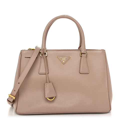 Saffiano Small Galleria Double Zip Tote Cammeo