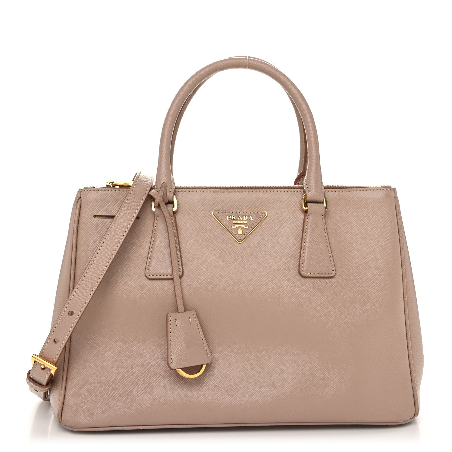 Prada Saffiano Small Galleria Double Zip Tote Cammeo 1 of 12