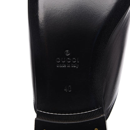 Gucci Malaga Kid Bead Embellished Womens Princetown Slippers 40 Black 6 of 10