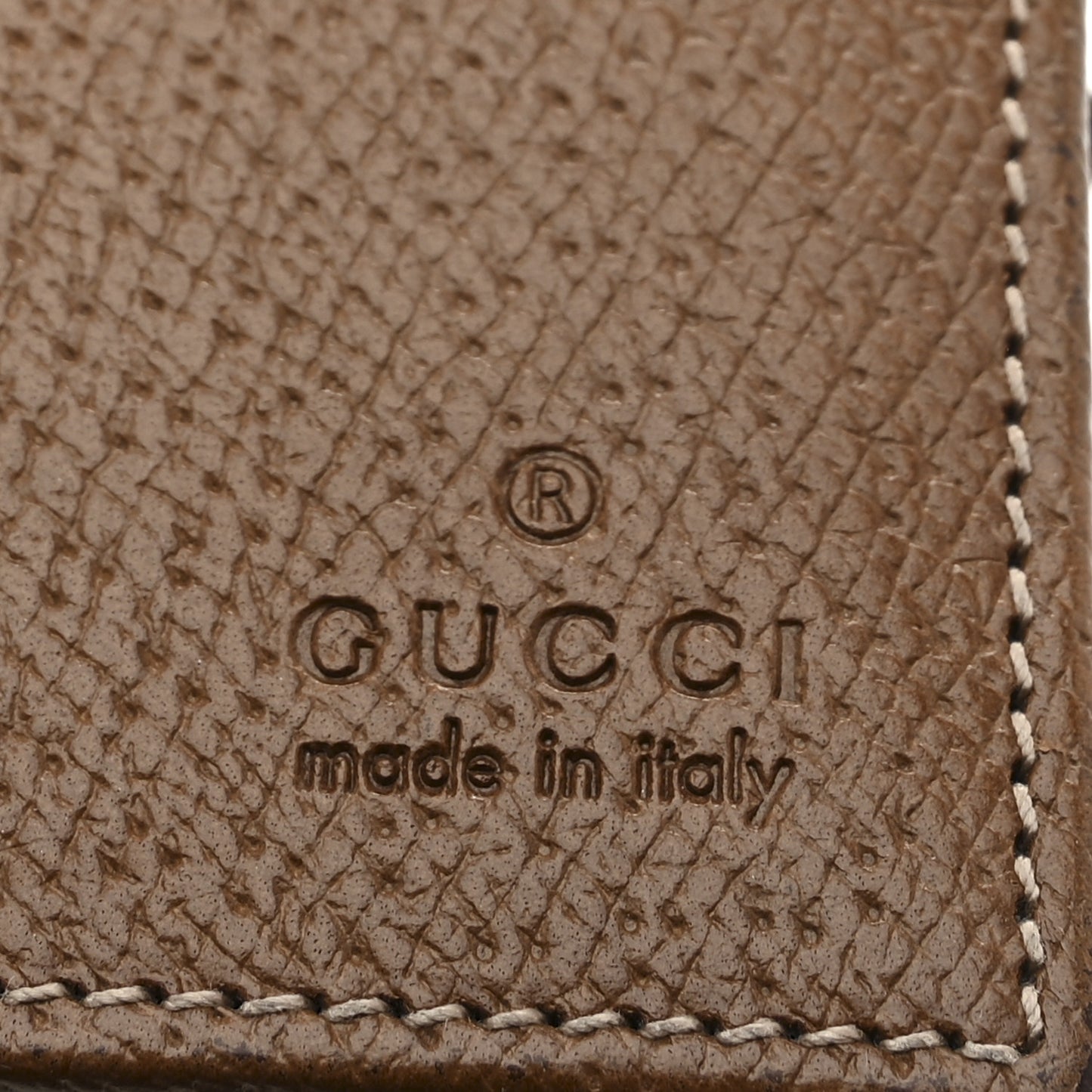 Calfskin GG Supreme Monogram Continental Wallet Beige Ebony