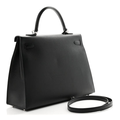 Hermes Epsom Kelly Sellier 35 Black 2 of 9