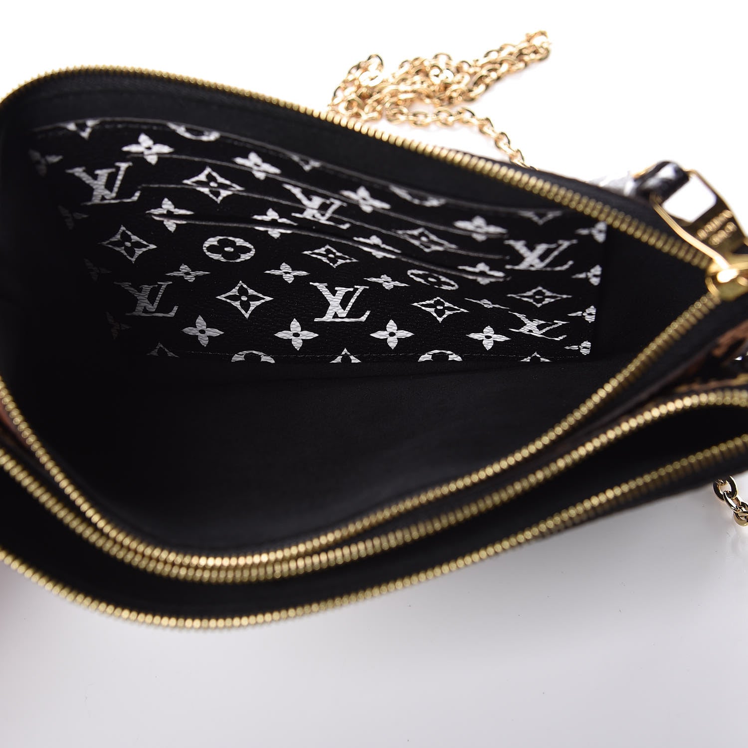 Louis Vuitton Monogram Giant Jungle Pochette Double Zip Black 7 of 8