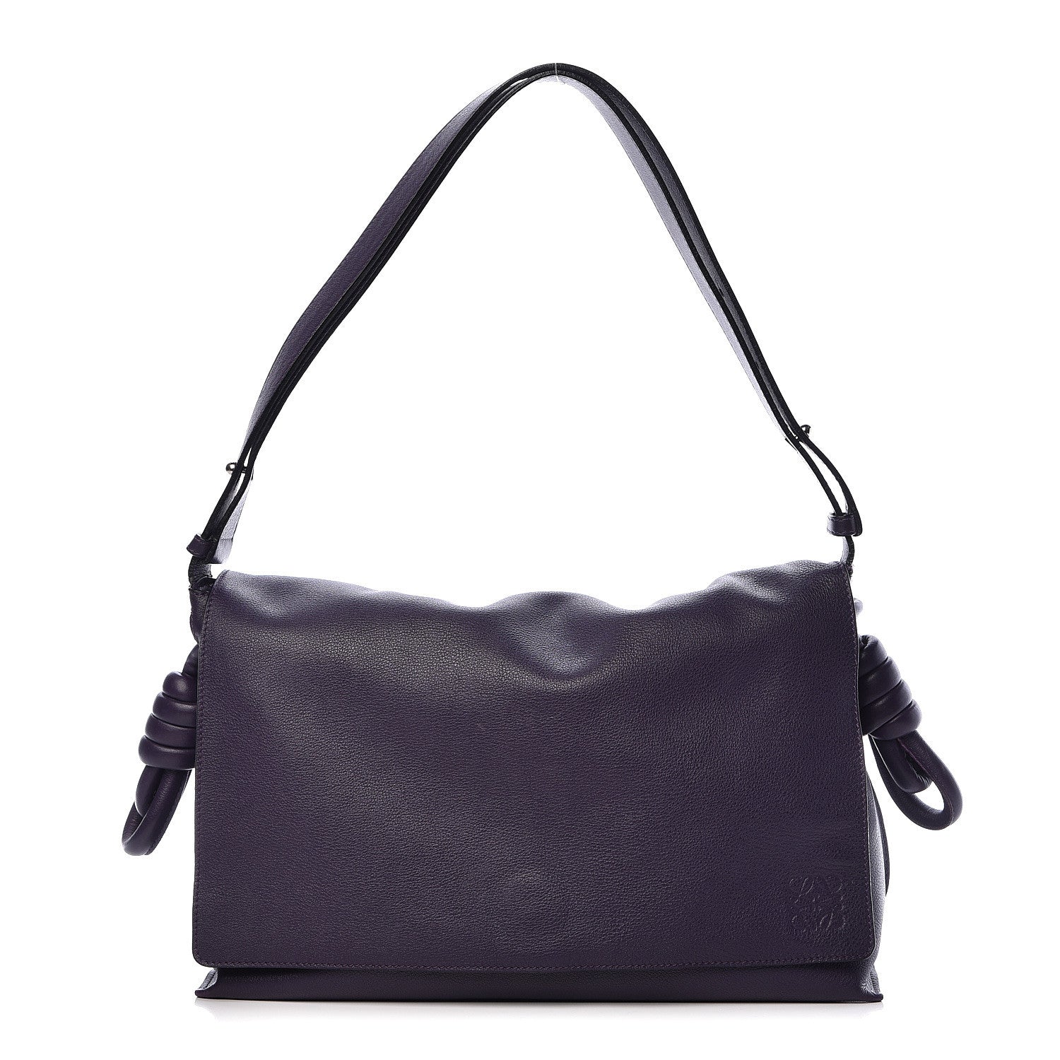 Loewe Calfskin Flamenco Knot Flap Bag Violet 1 of 15