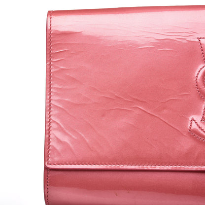 Saint Laurent Patent Large Belle De Jour Clutch Pink 7 of 14