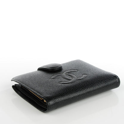 Chanel Caviar Bi-fold Timeless CC Wallet Black 4 of 9
