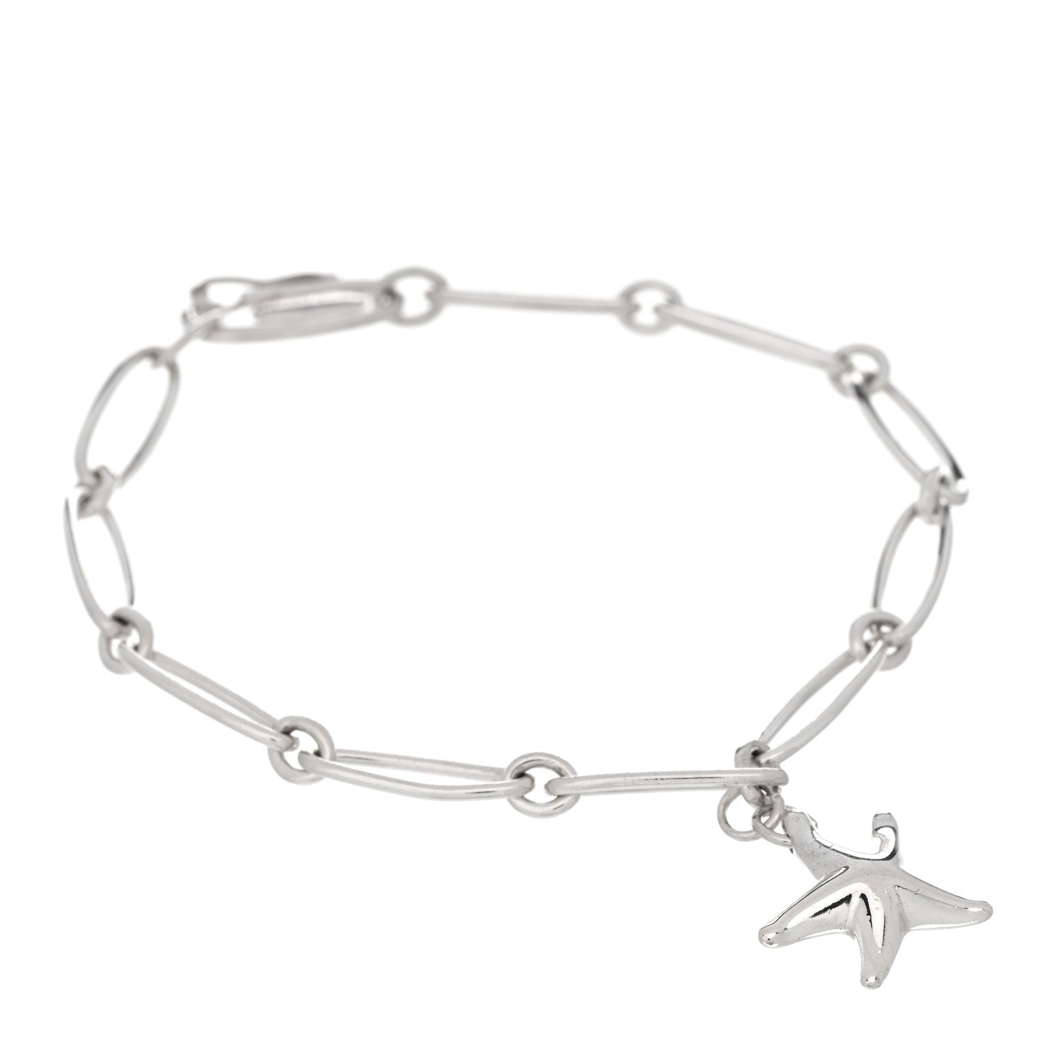 Tiffany Sterling Silver Elsa Peretti Starfish Charm Bracelet 1 of 3