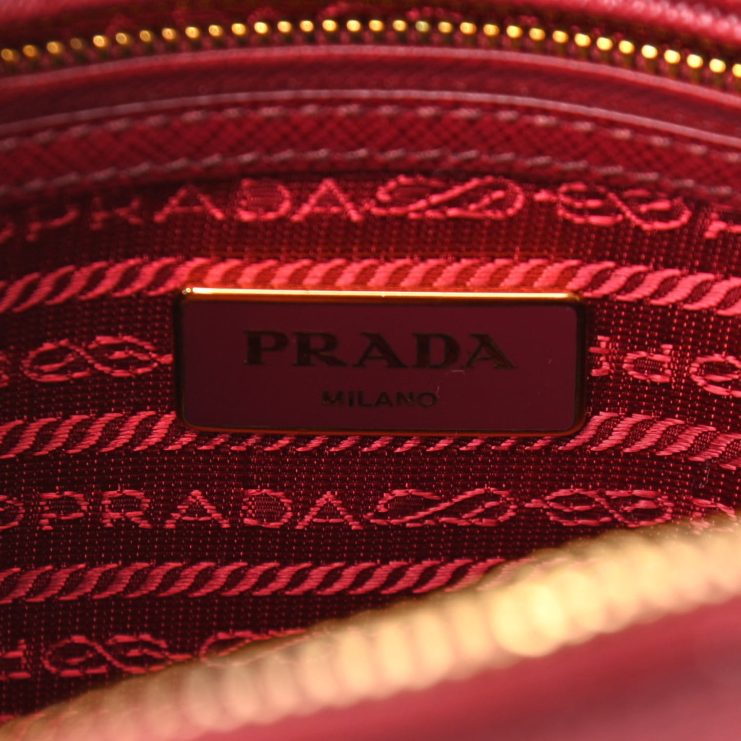 Saffiano Lux Mini Promenade Tote Cerise