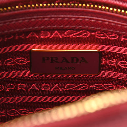 Prada Saffiano Lux Mini Promenade Tote Cerise 5 of 8