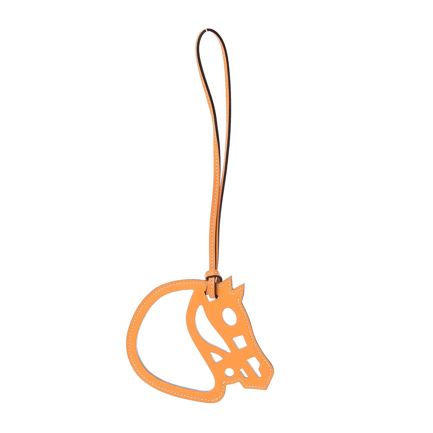 Hermes Swift Paddock Horse Bag Charm Jaune D'Or 1 of 4