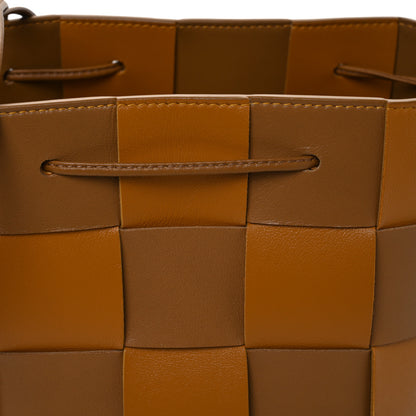 Bottega Veneta Nappa Maxi Intrecciato Small Cassette Bucket Bag Brown Beige 7 of 9