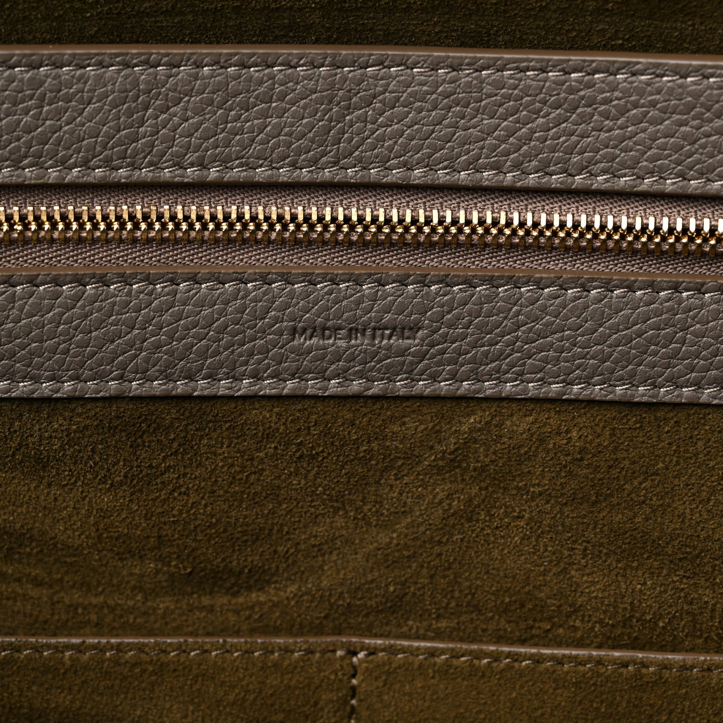 Soft Grained Calfskin Small Belt Cabas Phantom Taupe
