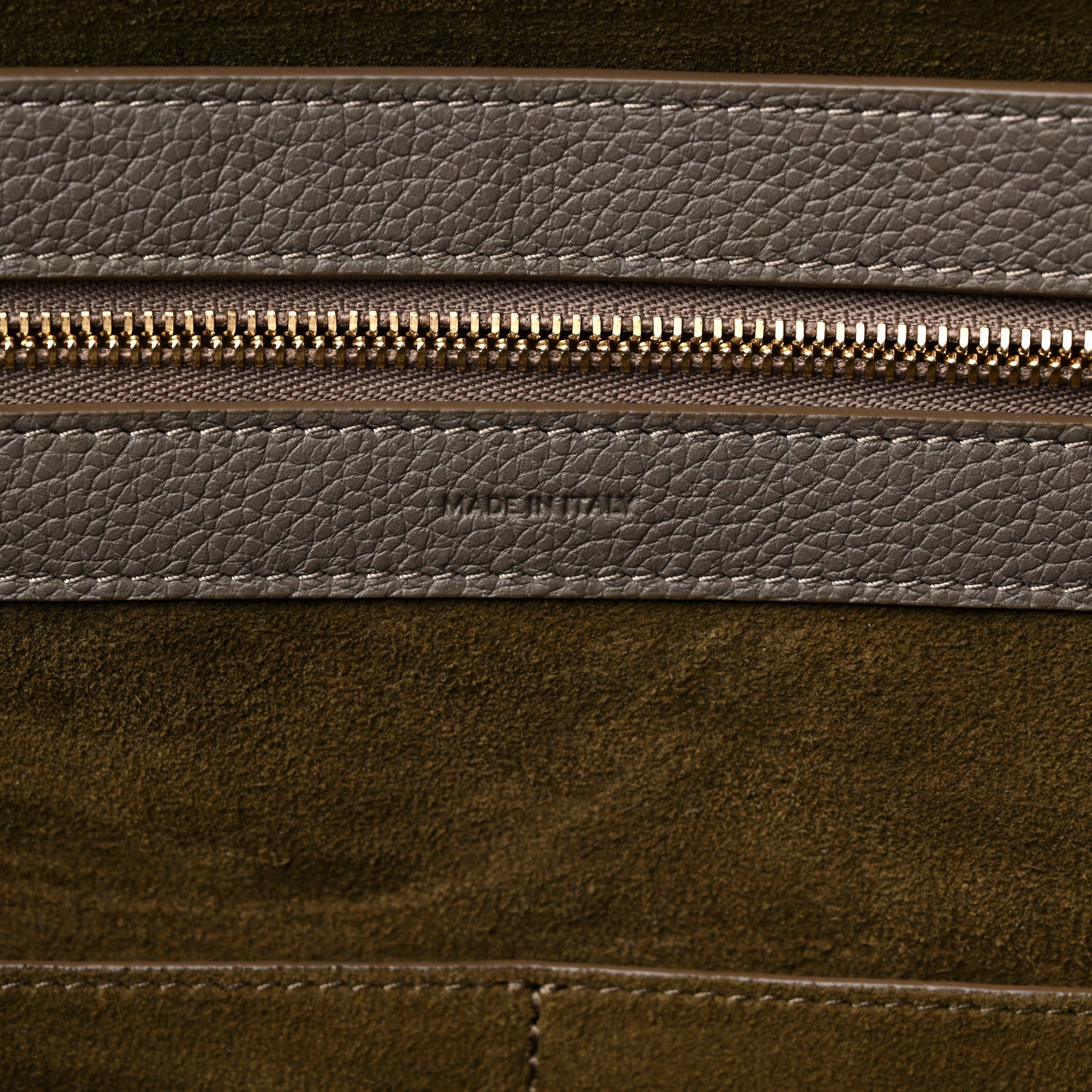 Celine Soft Grained Calfskin Small Belt Cabas Phantom Taupe 7 of 12