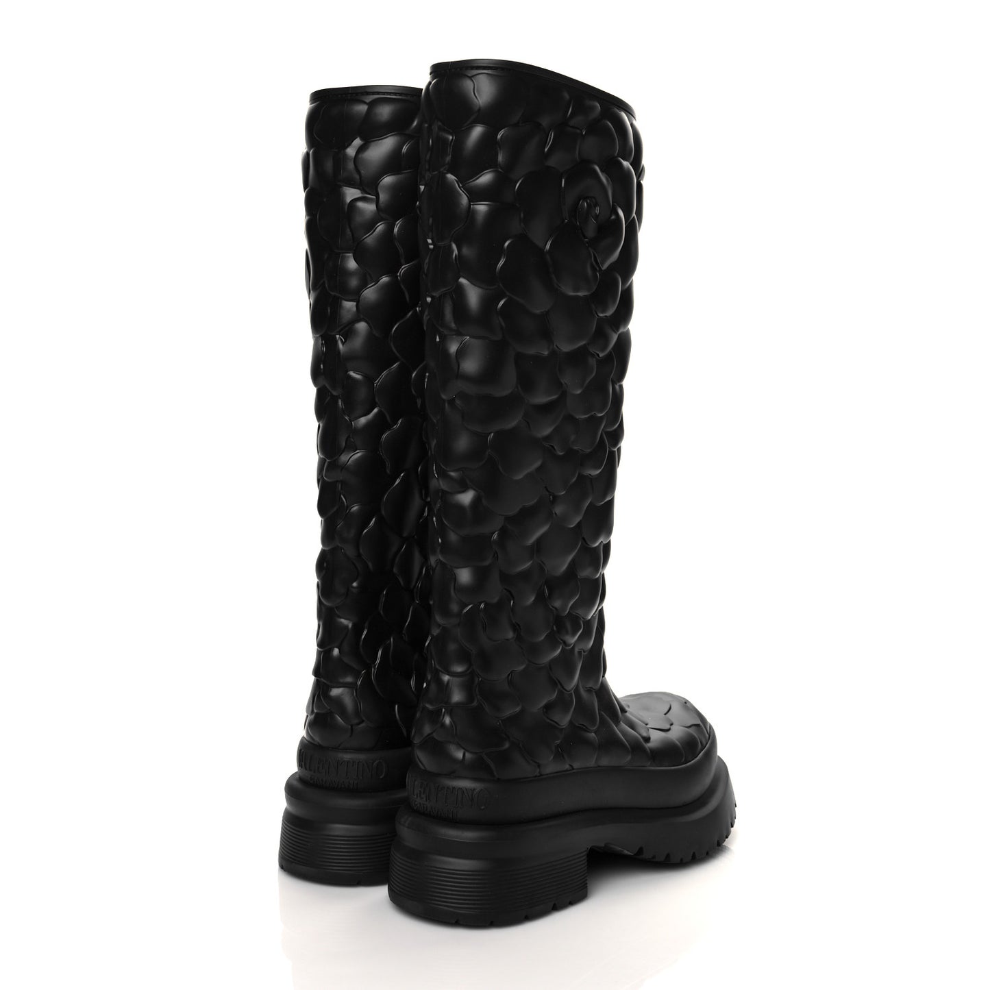 Rubber Atelier 03 Rose Edition 30/50mm Tall Rainboots 38 Black