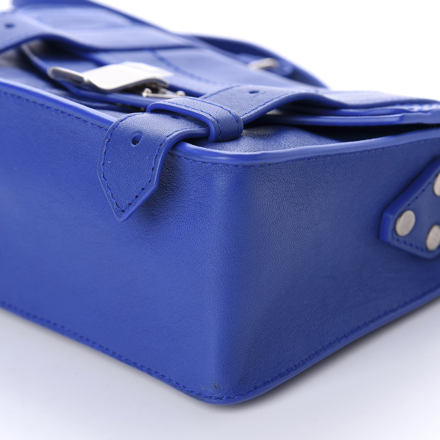 Proenza Schouler Lambskin PS1 Mini Pouch Messenger Memphis Blue 7 of 11