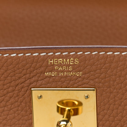 Hermes Togo Kelly Retourne 28 Gold 6 of 10