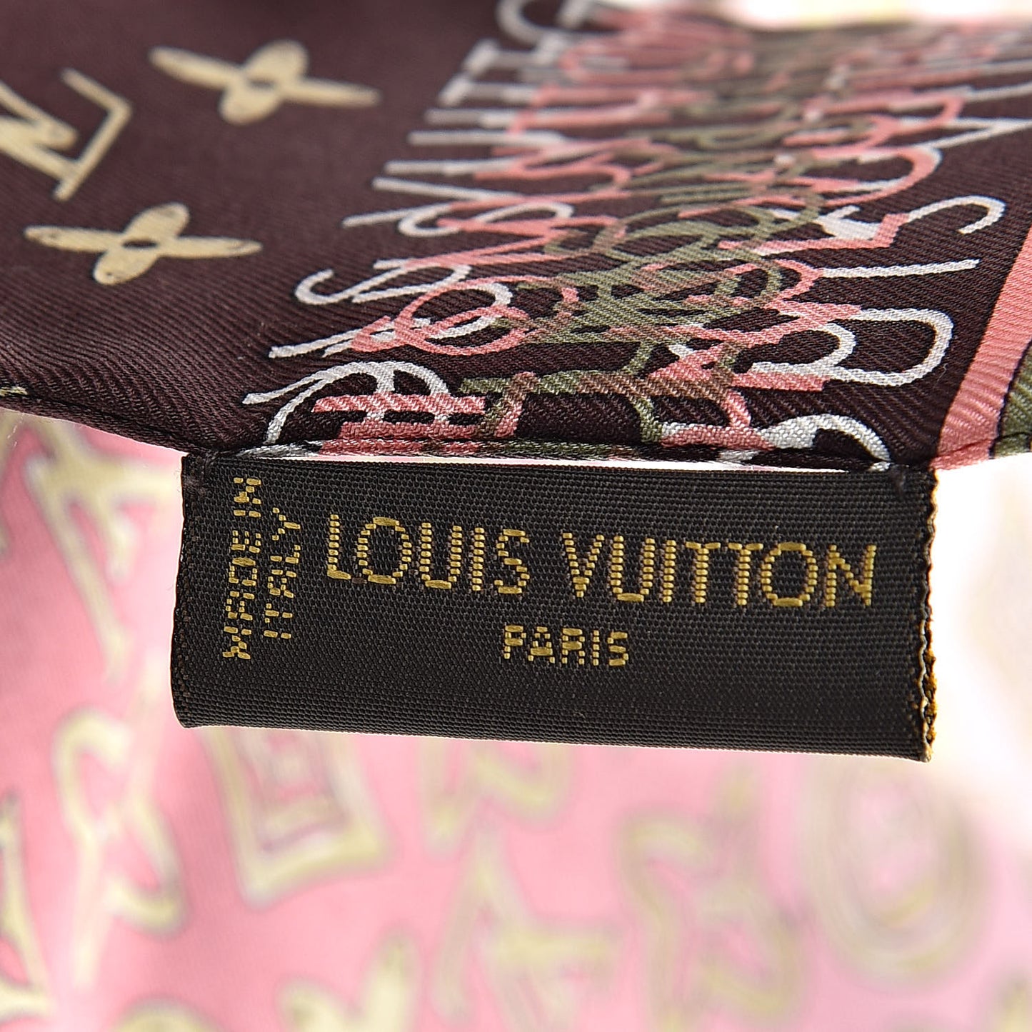 Silk Monogram Map Bandeau Plum Orient