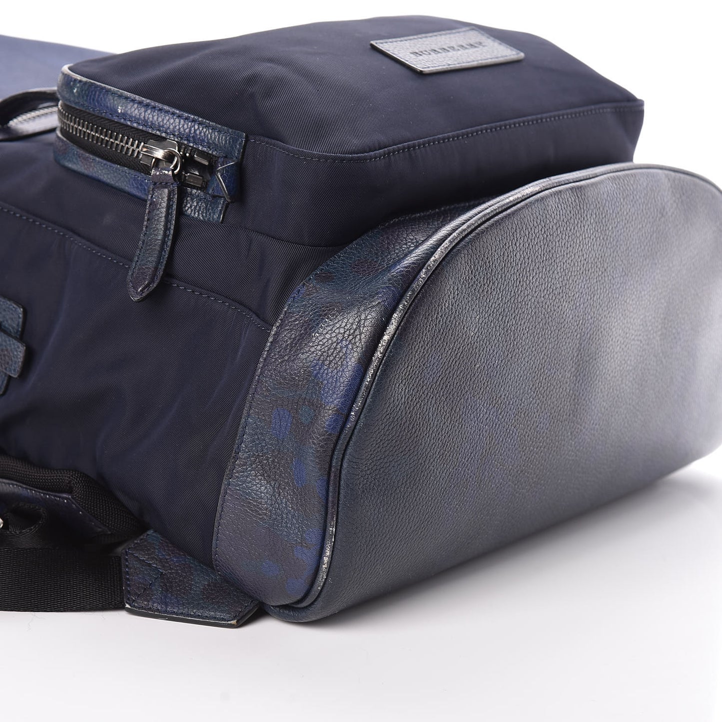 Nylon Printed Calfskin Marden Backpack Blue