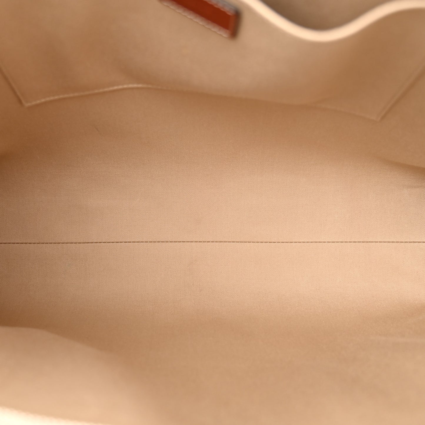 Cotton Calfskin Large Woody Ribbon Tote White Brown