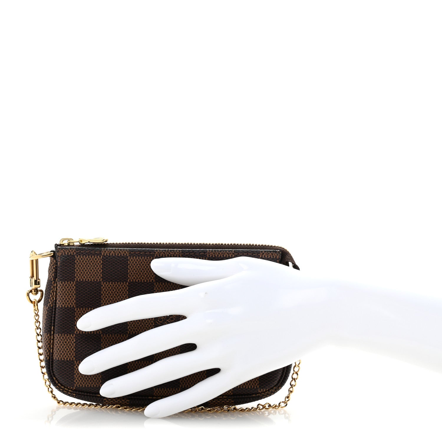 Louis Vuitton Damier Ebene Mini Pochette Accessories 2 of 8