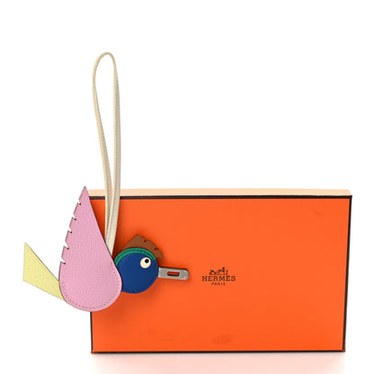 Hermes Epsom Swift Chevre Mysore Birdy Bag Charm Mauve Sylvestre Jaune Bourgeon Bleu De France Menthe Gold Craie 5 of 5
