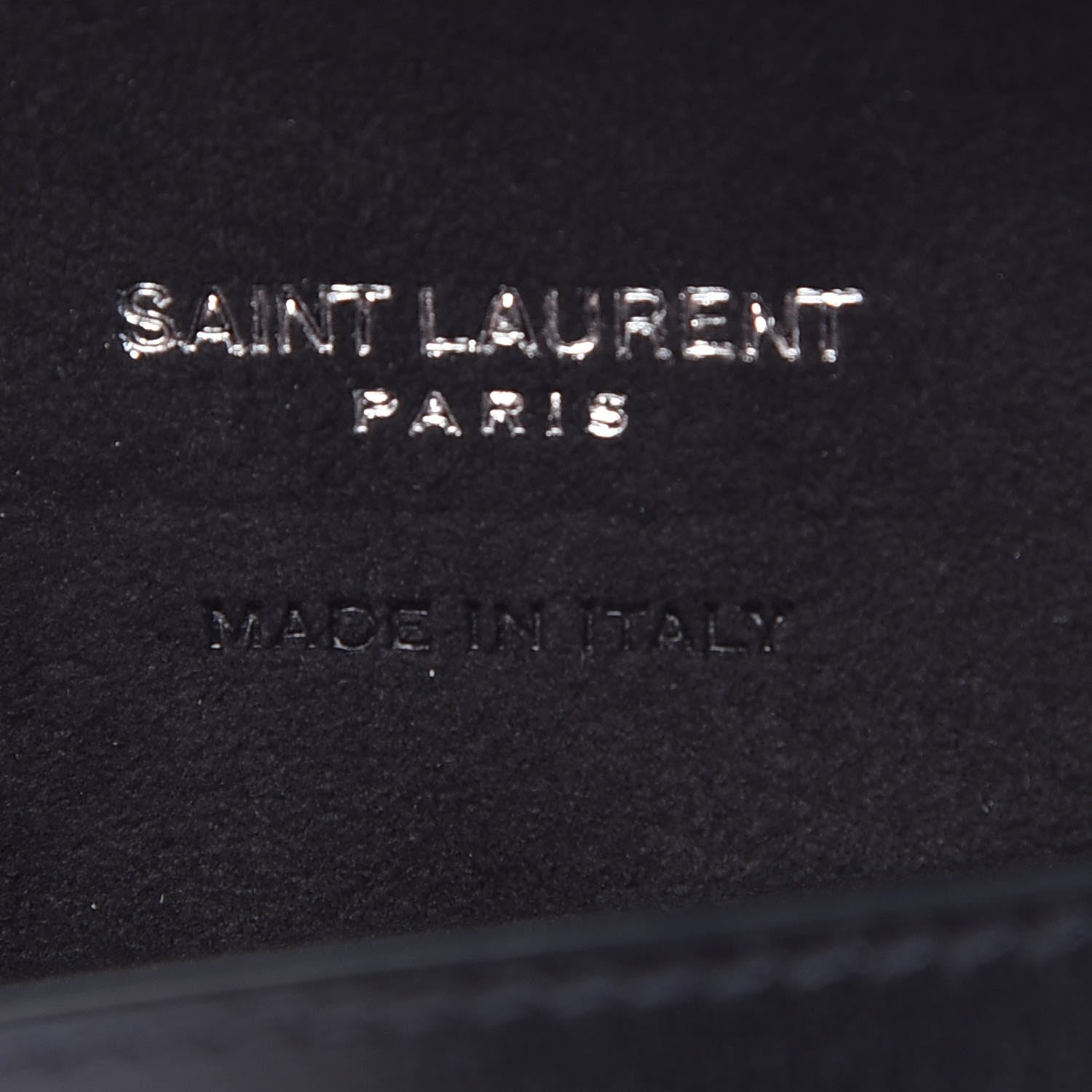 Saint Laurent Calfskin Passport Holder Black 6 of 7