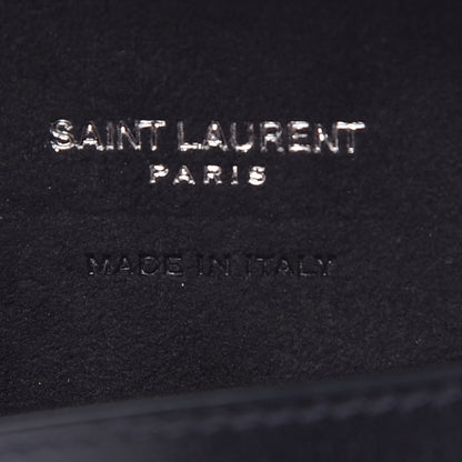 Saint Laurent Calfskin Passport Holder Black 6 of 7