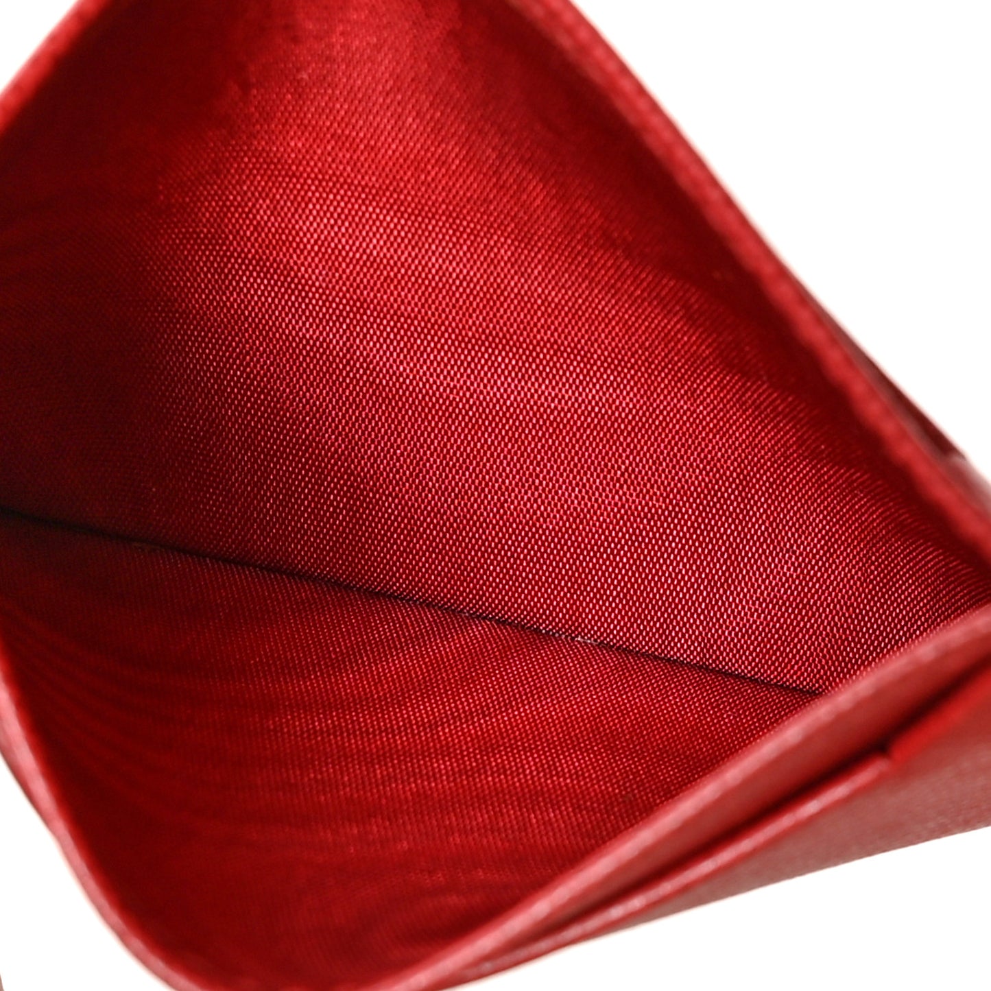 Saffiano Triangle Card Holder Fuoco