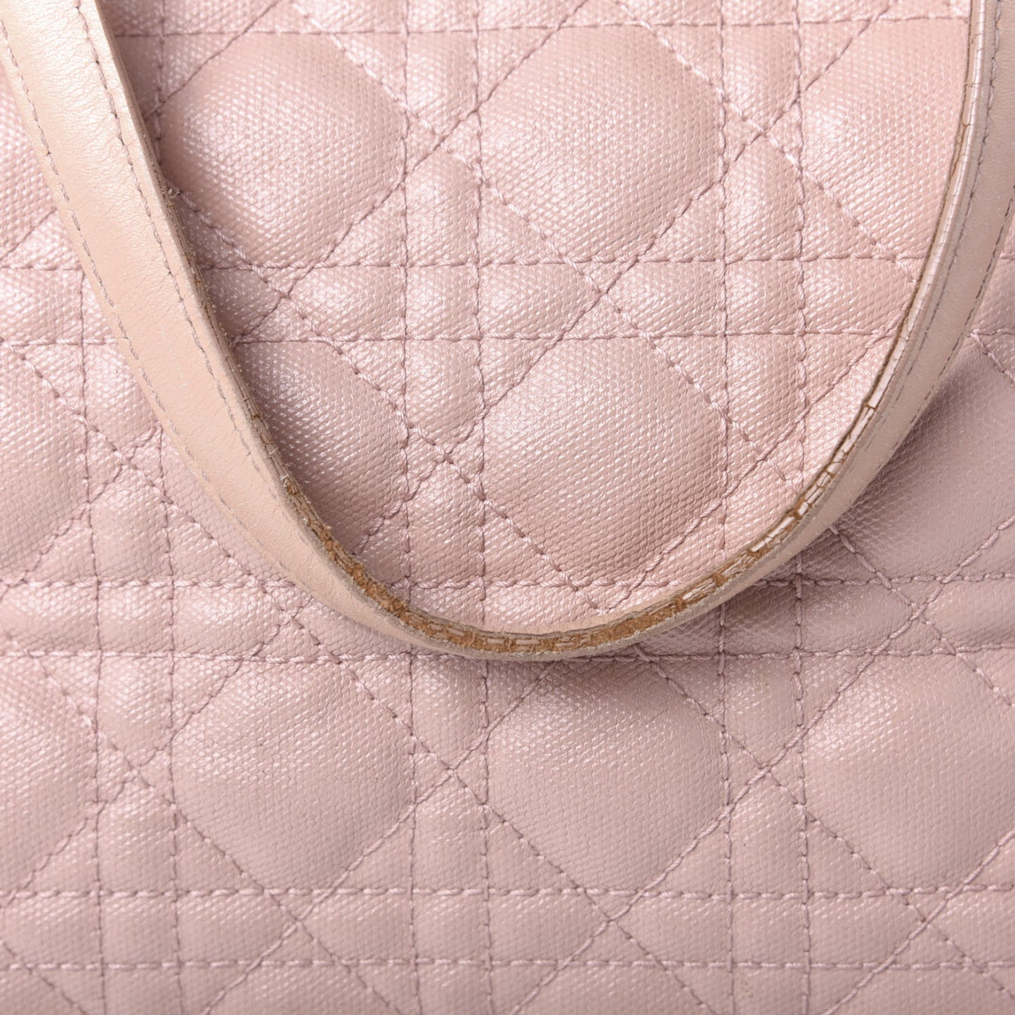 Coated Canvas Cannage Medium Panarea Tote Rosato