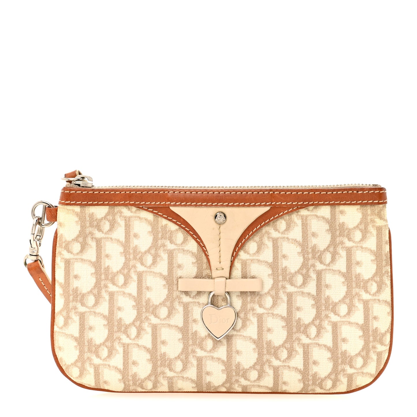 Monogram Trotter Romantique Wristlet Beige
