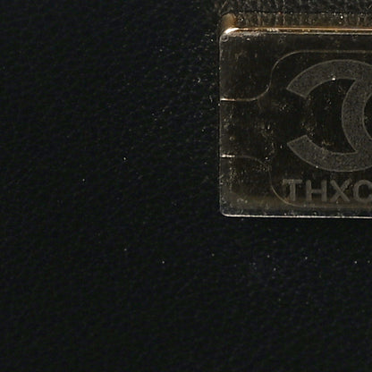 Chanel Metallic Lambskin Quilted Side Note Vanity Grey 7 of 10