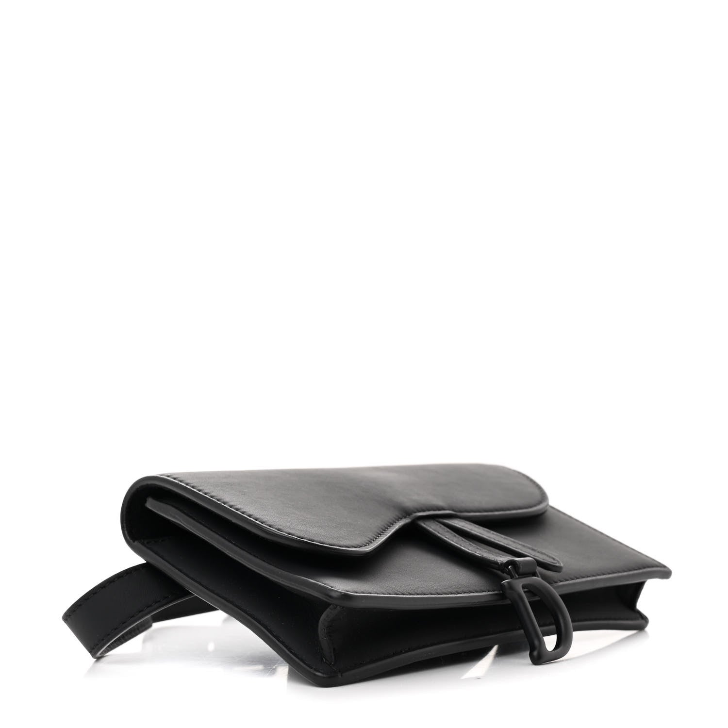 Christian Dior Ultra Matte Calfskin Saddle Belt Bag Black 4 of 11