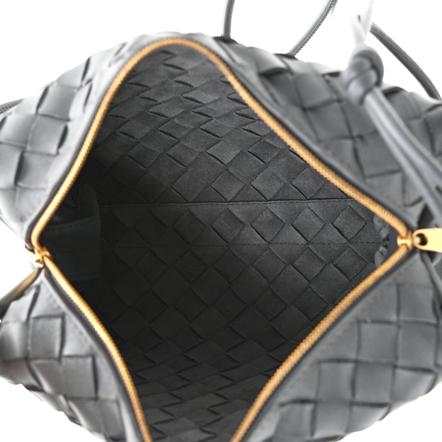 Nappa Intrecciato Small Loop Camera Bag Thunder
