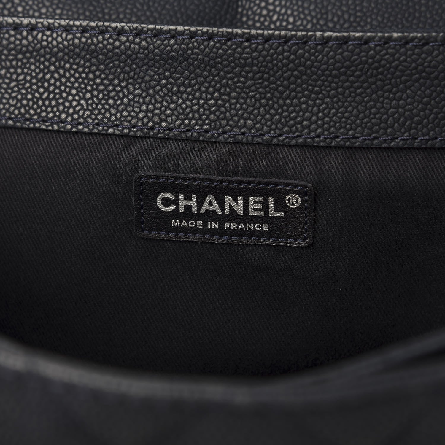 Chanel Iridescent Caviar Quilted Medium Lady Pearly Flap Navy Blue 8 of 11